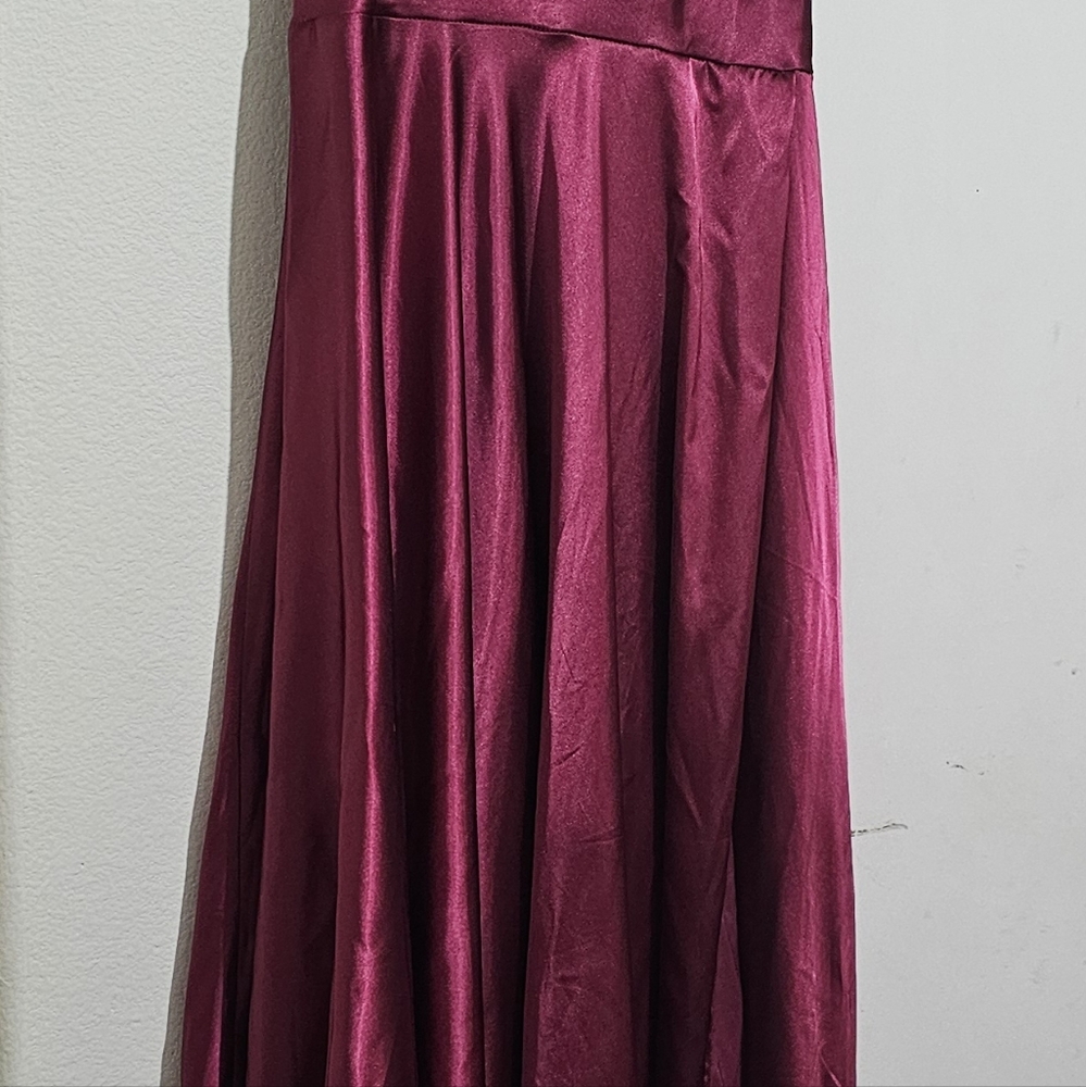 Ladivine by Cinderella Divine Burgundy Dress